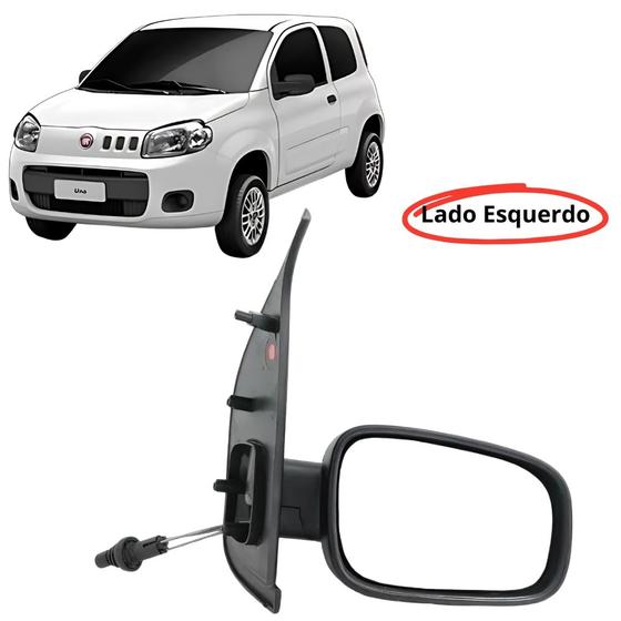 Imagem de Retrovisor Fiat Uno Vivace 2 Portas 2010 11 12 13 14 15 16 17 18 19 20 21 22 2023