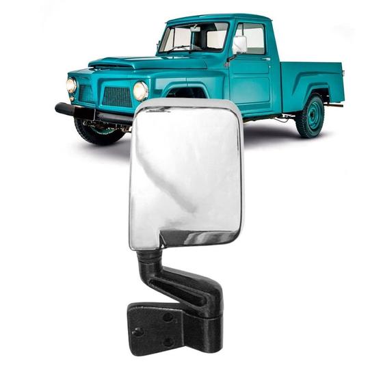 Imagem de Retrovisor Ford F-75 1982 83 Esquerdo Cromado