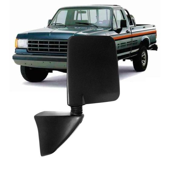 Imagem de Retrovisor Ford F1000 Pé de Ferro 85 a 92 Esquerdo Preto