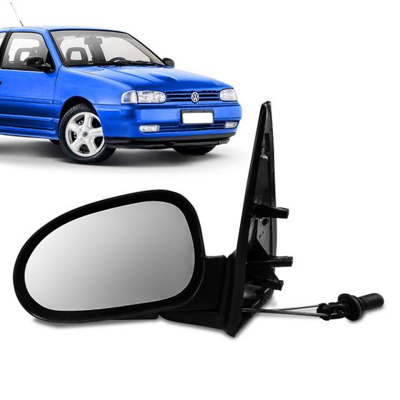 Imagem de Retrovisor Gol Bolinha 2 portas 95 99 com controle Lado Esquerdo Motorista