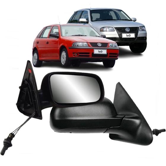 Imagem de Retrovisor Gol Saveiro Parati G3 G4 4 Portas Controle Manual