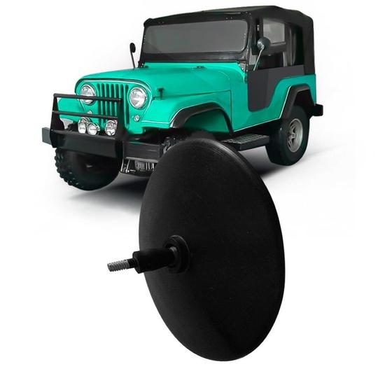 Imagem de Retrovisor Jeep Willys Esquerdo Preto Todos