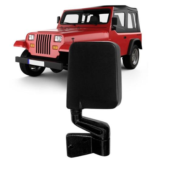 Imagem de Retrovisor Jeep Wrangler 1986 87 88 89 90 91 92 93 Esquerdo