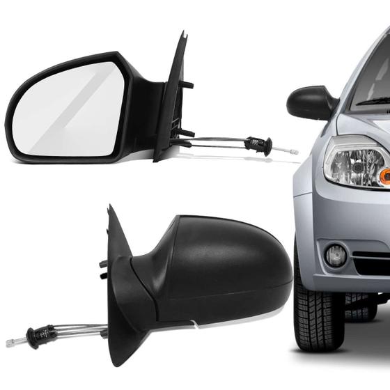 Imagem de Retrovisor Ka Hatch 2008 2009 2010 2011 2012 2013 Preto com Controle