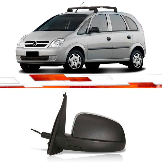 Retrovisor le meriva 2002 ate 2012 preto com controle com espelho Menor preço em Retrovisor le meriva 2002 ate 2012 preto com controle com espelho