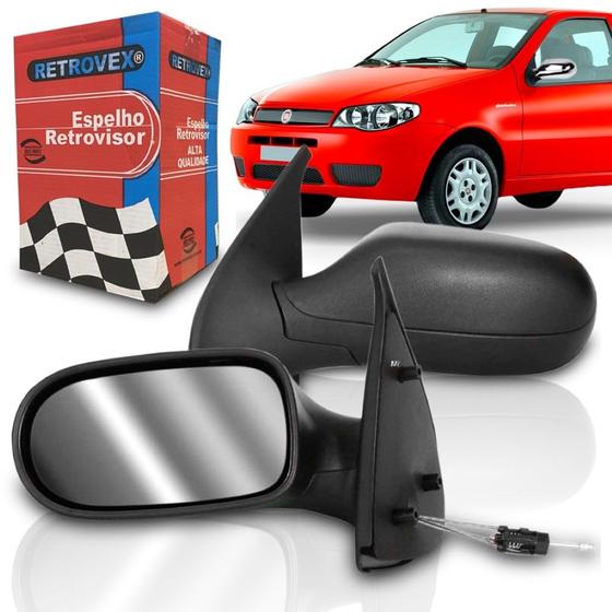 Imagem de Retrovisor Manual Fiat Palio 2 Portas 2004 2005 2006 2007 2008