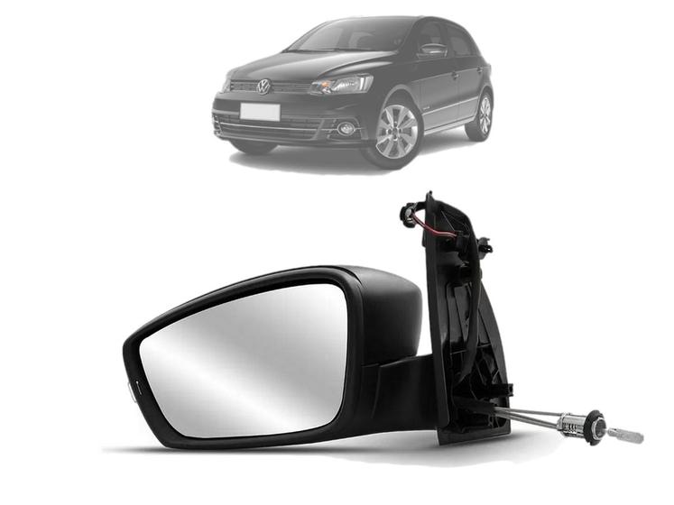 Imagem de Retrovisor manual p/ pintar c/ Seta VW Gol G6 12/... Esquerdo EB913