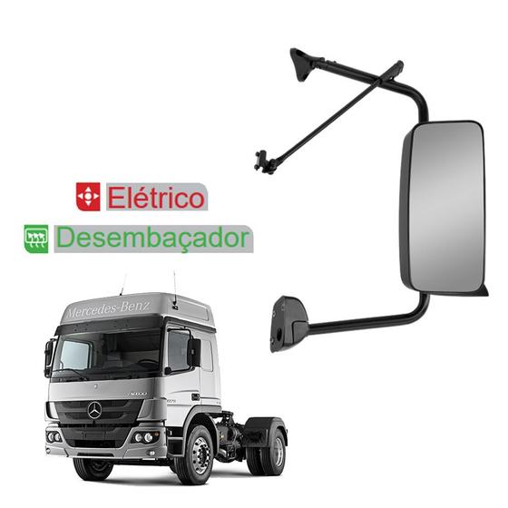 Imagem de Retrovisor p Mercedes-Benz Axor com Desembaçador Elétrico LD