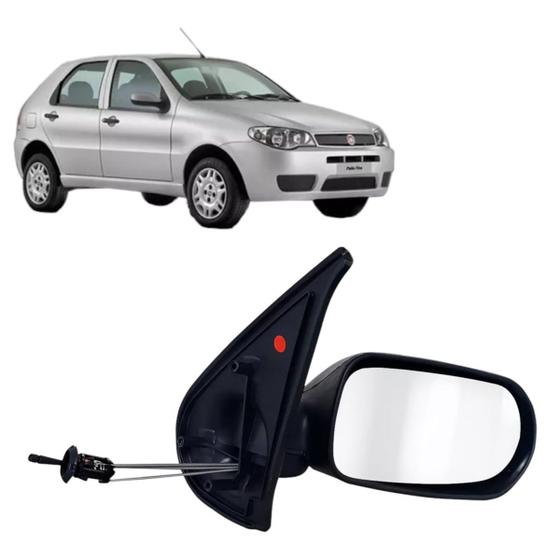 Imagem de Retrovisor Palio 2001 2002 2003 4 Portas Com Controle Manual