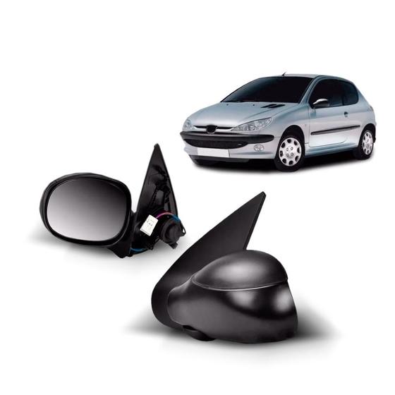 Imagem de Retrovisor Peugeot 206 1999 A 2010/ 207 2009 A 2015 Elétrico