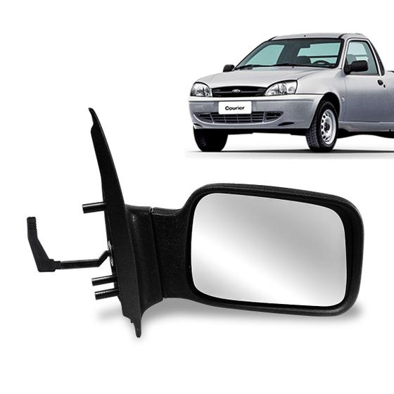 Imagem de Retrovisor Pick-Up Courier 1997 a 2013 com controle Lado Direito Passageiro