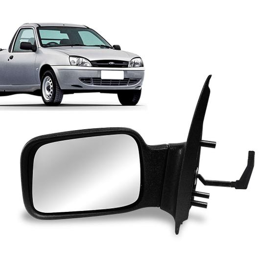 Imagem de Retrovisor Pick-Up Courier 1997 a 2013 com controle Lado Esquerdo Motorista