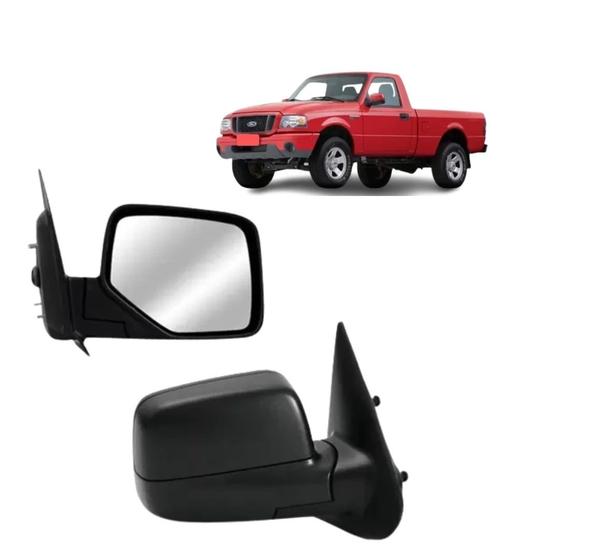 Imagem de Retrovisor Ranger sem controle  2005 a 2009 Preto LD