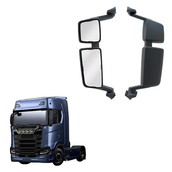 Imagem de Retrovisor Scania Ntg C/Auxiliar Le Completo Convexo