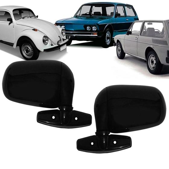 Imagem de Retrovisor Volkswagen Fusca Brasilia Variant Preto Escolha o Lado