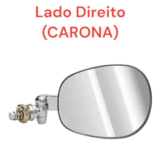 Imagem de Retrovisor Vw Fusca Mod. Raquete Cromado 1968/...(1 Unidade)