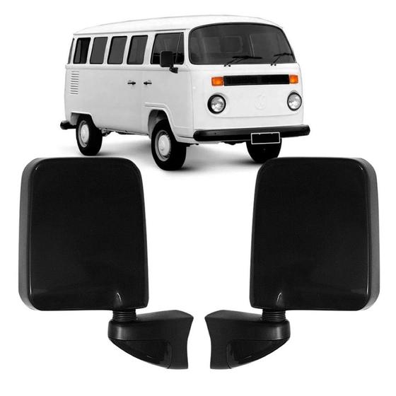 Imagem de Retrovisor VW Kombi Clipper 1998 a 2014 Preto Escolha o Lado