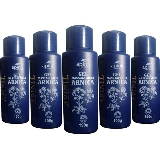 Imagem de Revenda  5 Gel Massageador Arnica 190G Apinil