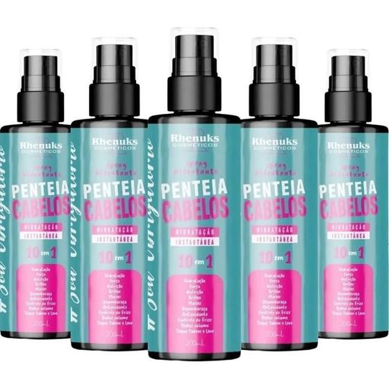 Imagem de Revenda 5 Spray Hidratante 10 Em 1 Penteia Cabelos 200Ml