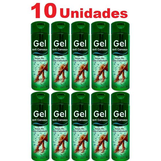 Imagem de Revenda Atacado 10 Gel Massageador Anti Cansaço 220g Pernas, Pés, Costas e Articulações