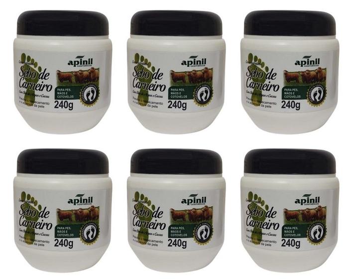 Imagem de Revenda Atacado 6 Creme Pés e Mãos C/ Argan Sebo de Carneiro