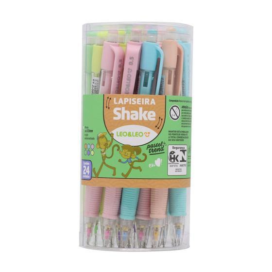 Imagem de Revenda Pote Lapiseira Shake c/24 Unidades 0.7mm  Pastel - Leo&Leo/ WX Gift