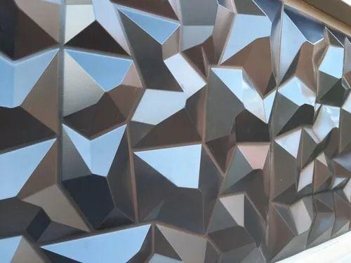 Imagem de Revestimento 3D P/ Parede Placas Adesivas Modular Em PVC Kit C/50 Unids