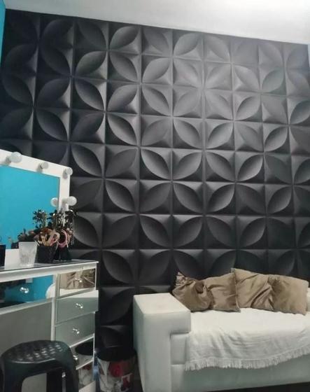 Imagem de Revestimento Decoração De Parede Em PVC Modular Cx Com 50 unids