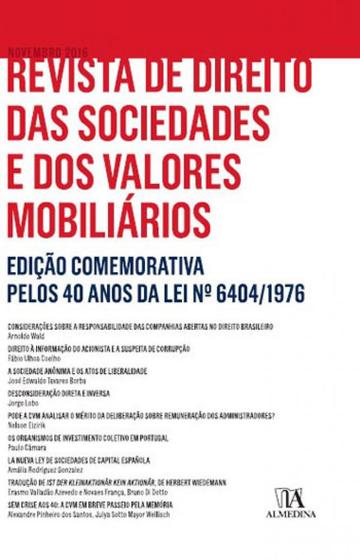 Imagem de Revista de direito das sociedades e dos valores mobiliarios - ediçao comemorativa