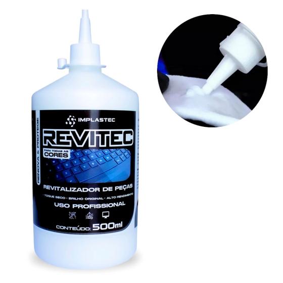 Imagem de Revitec Revitalizador de Peças 500ml Implastec Restaurador Plástico Borrachas Teclado