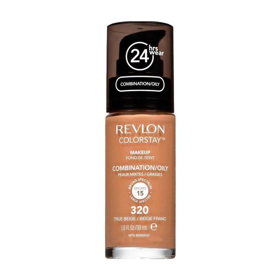 Imagem de Revlon ColorStay 24 Horas Pele Mista à Oleosa FPS15 320 True Beige - Base Líquida 30ml