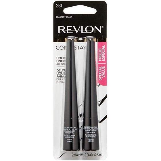 Imagem de Revlon Delineador Longa Duração À Prova D'Água Preto Pack 2