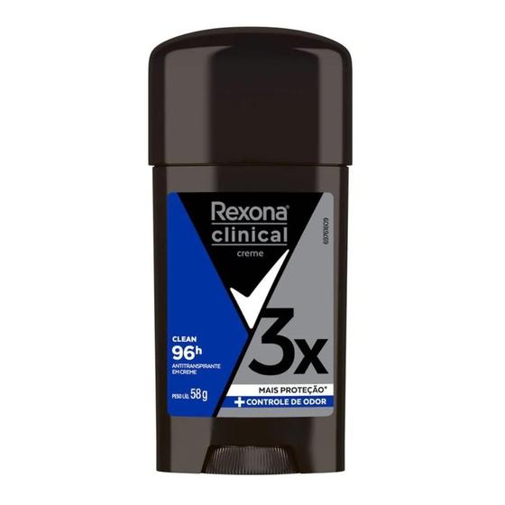 Imagem de Rexona Clinical Creme Antitranspirante Masculino 58g