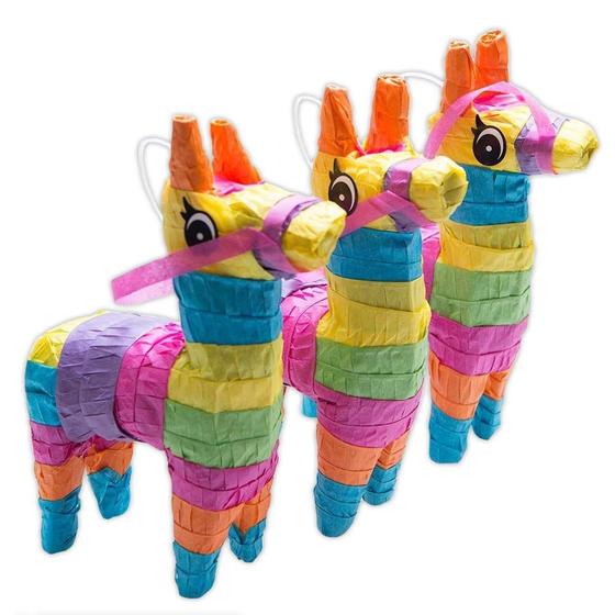 Imagem de Rhode Island Novelty Mini Piñatas de Burro 4x7" - Conjunto com 3 Unidades