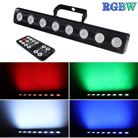 Imagem de Ribalta Barra RGBW com 8 Leds de 12W DMX Bivolt Refletor