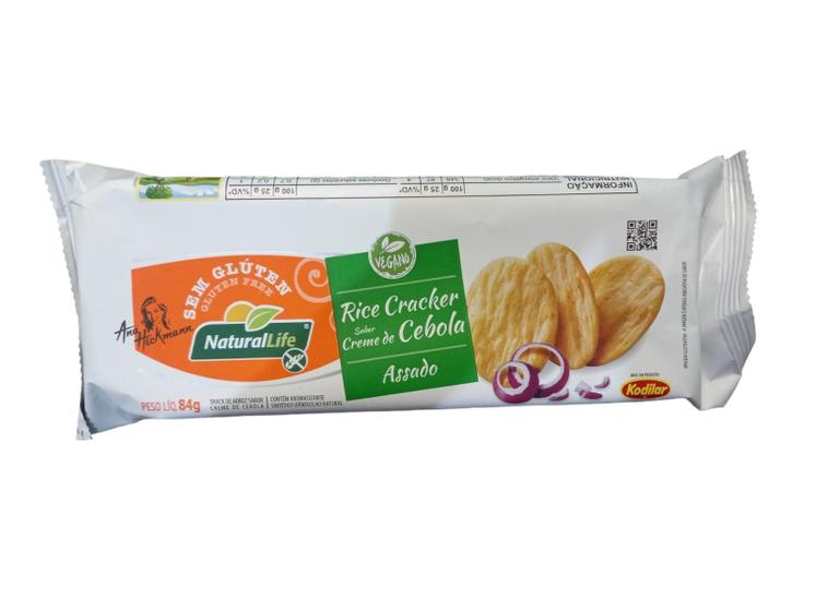 Imagem de Rice Crackers Sabor Creme De Cebola S/ Glúten Kodilar 84G