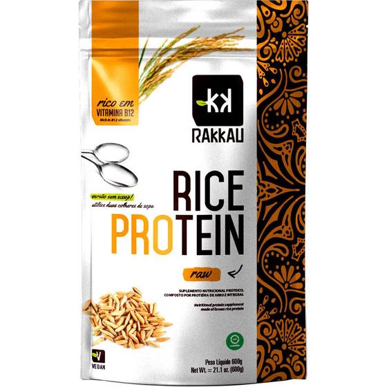 Imagem de Rice Protein Natural Rakkau 600g - Vegano - Proteína Arroz