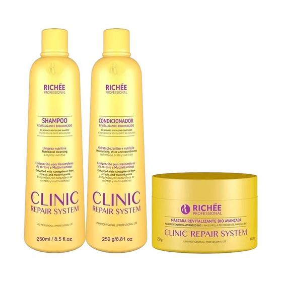 Imagem de Richée Clinic Repair System Shampoo 250ml + Condicionador 250ml + Máscara 250g