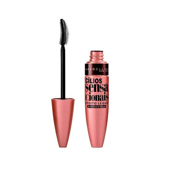 Rímel Maybelline Cílios Sensacionais Efeito Leque Prova D'água 9,5ml ...