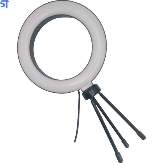 Imagem de Ring Light 10 3 Cores Com Ajuste De Itensidade E Suporte
