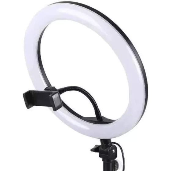 Imagem de Ring Light 26m Profissional Com Tripé 1,5 Youtuber Self