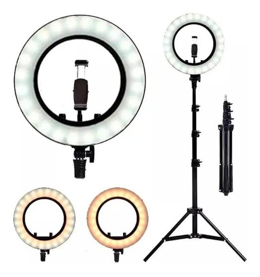 Imagem de Ring Light Completo Portátil 26Cm + Tripé 2M