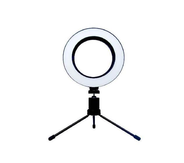 Imagem de Ring Light Exbom 6 Polegadas Led Com Tripé De Mesa