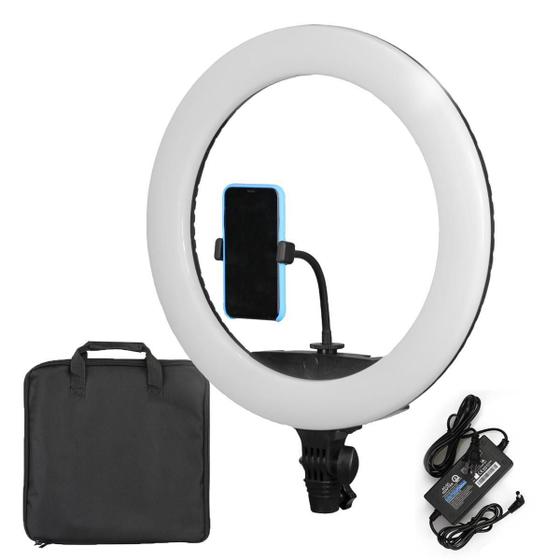 Imagem de Ring Light Foto E Vídeo Led 44Cm + Suporte Celular - Lr-650