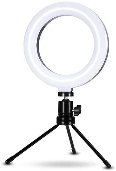 Imagem de Ring Light Iluminador 3 Cores 16cm Com Tripé 6p C Controle