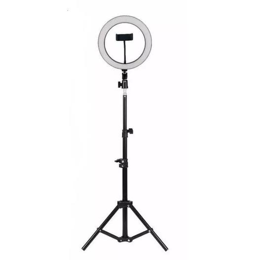 Imagem de Ring Light Iluminador Anel Luz 20cm 8polegadas Com Tripé 2m Saara Online