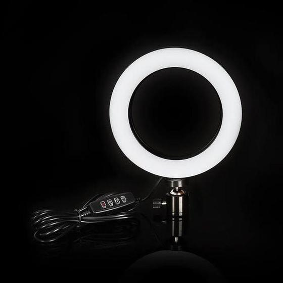 Imagem de Ring light led 20cm 8 polegadas iluminador para foto e vídeo