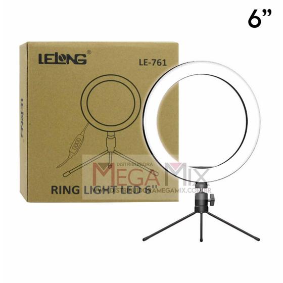 Imagem de Ring Light Led 6 polegadas - le761 de mesa - lelong