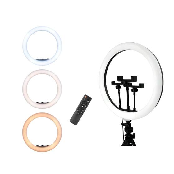 Imagem de Ring Light Led Bicolor 45Cm Suporte Celular - Cxb-460