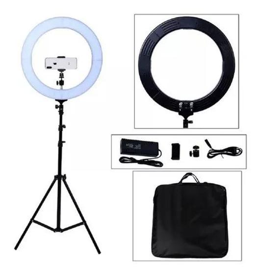 Imagem de Ring Light R19 Rl18 80w 448 Leds 48cm + Suporte  Celular + Tripe
